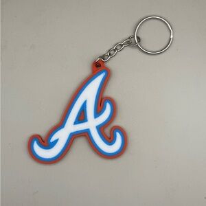 Braves Accent Keychain